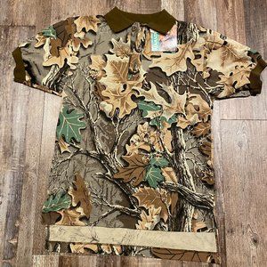 Vintage 90s Ace Sportswear Camo S/S button up